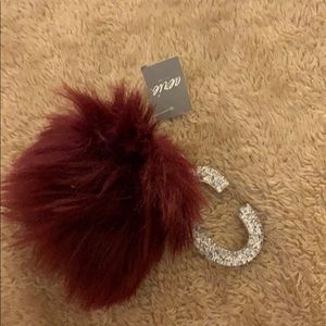 Fluff Ball and C Keychain